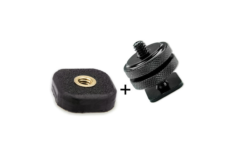 Tether Tools Rock Solid Mighty Mount 1/4''-20 Tripod Adapter + 1/4''-20 Shoe Adapter